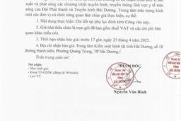 Trung tâm Kiểm soát bệnh tật - CV số 96 CV-KSBT ngày 16.4.2025 vv mời chào giá sản xuát và phát sóng trên sóng của Đài PT-TH Hải Dương