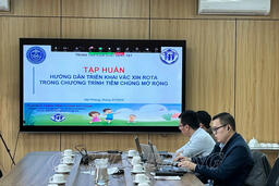 Hải Phòng tập huấn trực tuyến triển khai vắc xin Rota trong Chương trình Tiêm chủng mở rộng