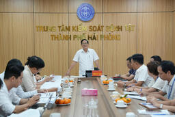 Kiểm tra, thẩm định kết quả tự chấm điểm xếp hạng Trung tâm Kiểm soát bệnh tật thành phố Hải Phòng