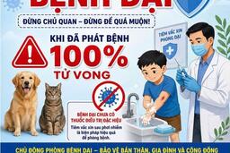 Phòng chống bệnh dại: Đừng chủ quan-đừng để quá muộn