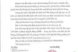 1991 Thư mời báo giá Truyền thông trên các phương tiện đại chúng