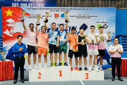 Giải Pickleball mở rộng Đoàn UBND thành phố: Đôi nam CDC Hải Phòng lên ngôi vô địch
