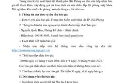 2399 Thư mời chào giá cung cấp hàng hoá, dịch vụ sửa chữa