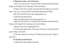 THƯ MỜI BÁO GIÁ : Máy đo lực bóp tay điện tử