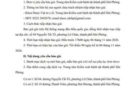 THƯ MỜI BÁO GIÁ: Bảo dưỡng máy phun cho hoạt động phòng chống dịch bệnh năm 2026
