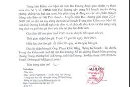 CV số 185/CV-KSBT vv mời chào giá tuyên truyền giáo dục sức khoẻ trên phương tiện thông tin đại chúng
